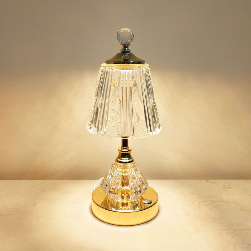 Crystal Glass Diamond Table Lamp