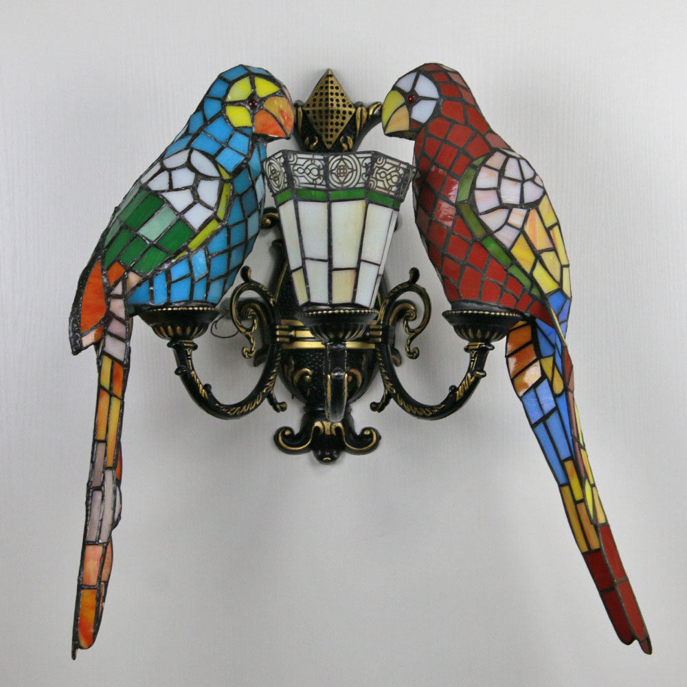 Parrot Round Table Half 3-Light Wall Lamp