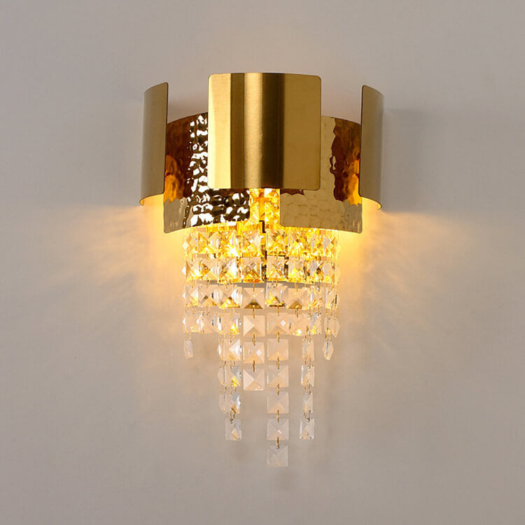 Crystal Tassel Gold 2/3 2-Light Wall Lamp