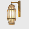 Weaving Bamboo Cage Shape Wall Lamp