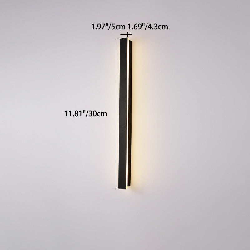 Long Rectangular Aluminum Acrylic Outdoor Light
