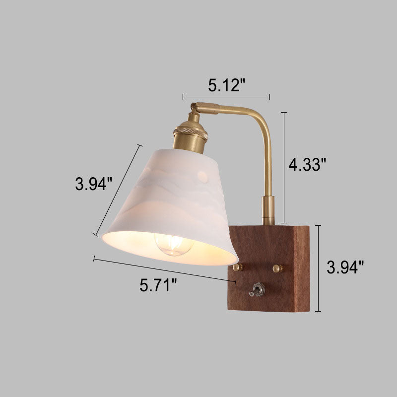 Black Walnut Wall Lamp