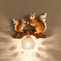 Squirrel Nut Resin Wall Lamp