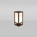 Traditional Chinese Rectangular Parchment Floor Lamp