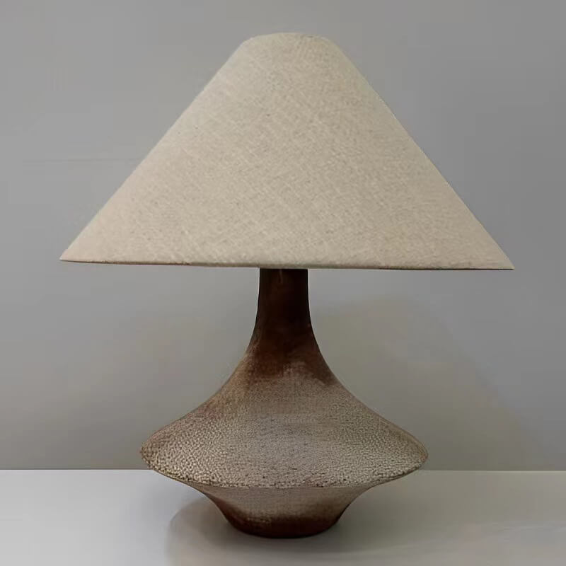 Cone Vase Ceramic Fabric Table Lamp