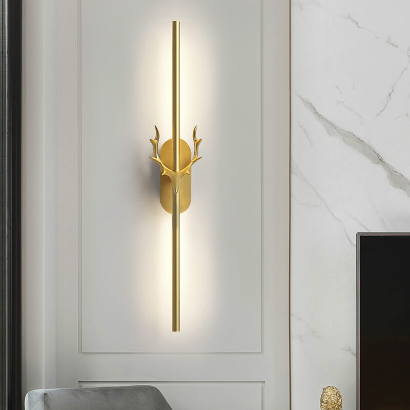 Aluminum Long Strip Antler Wall Lamp