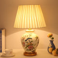 Warm Ceramic Cylindrical Table Lamp