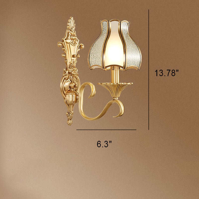 Copper Glass Wall Lamp