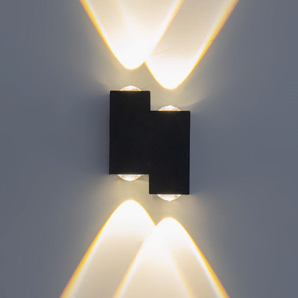 Square Geometric Luminous Outdoor Light