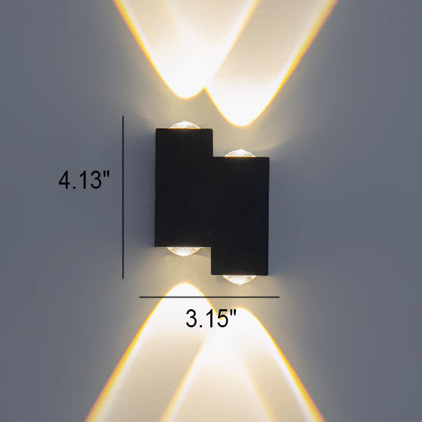 Square Geometric Luminous Outdoor Light