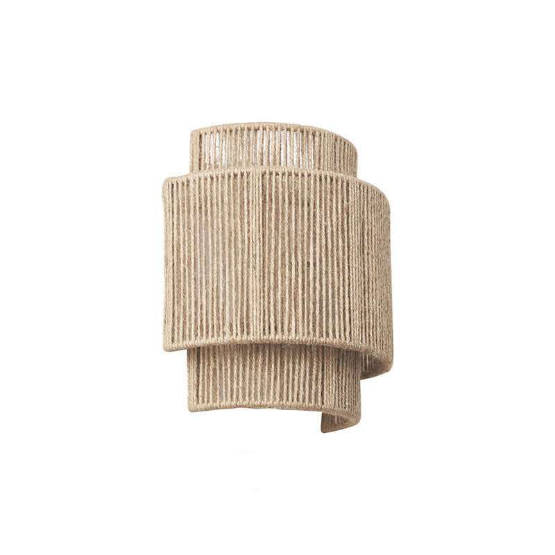 Rope Woven Curved Living Wall Lamp