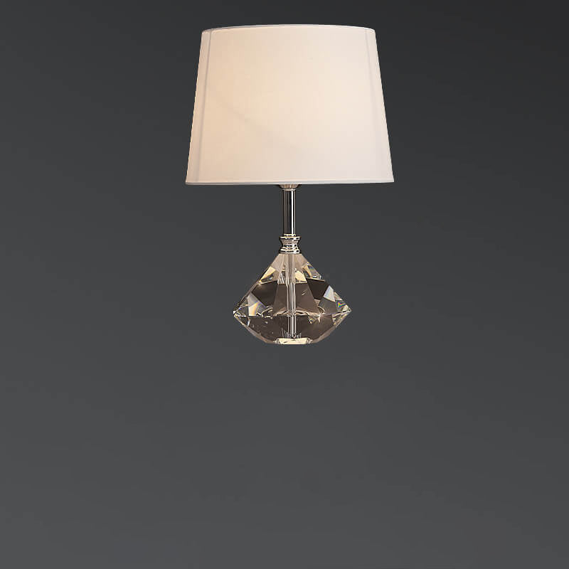 Crystal Fabric Table Lamp