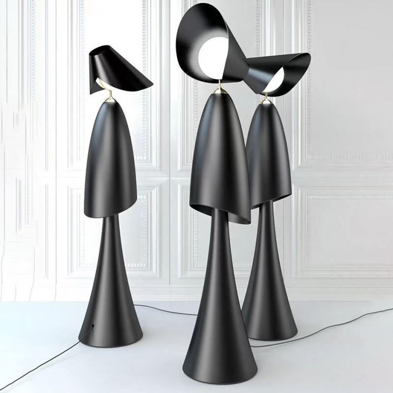 Human-Shaped Iron Glass Floor Lamp