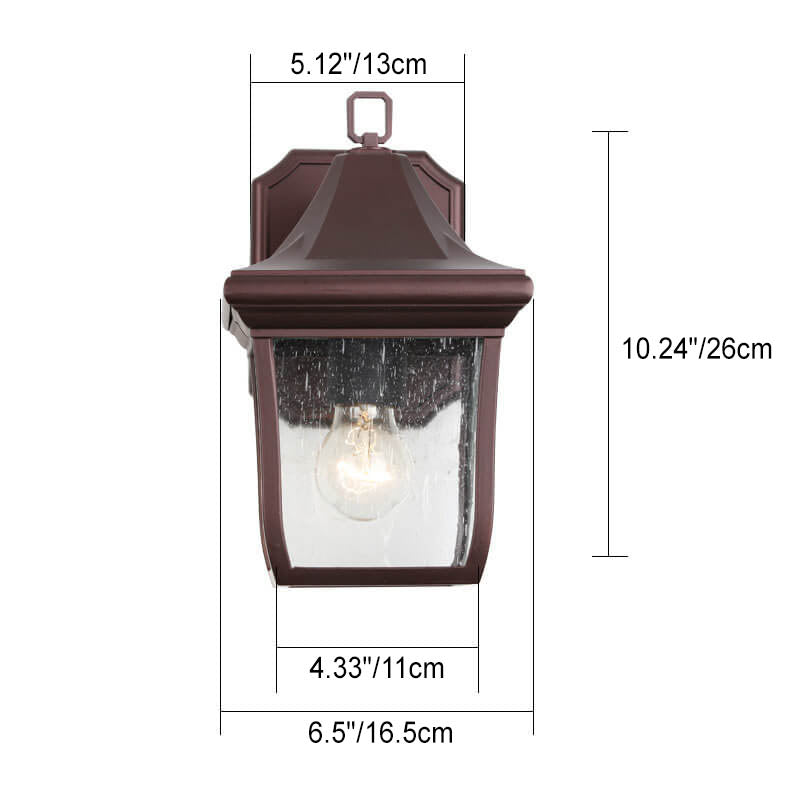 Aluminum Alloy Glass Garden Outdoor Light