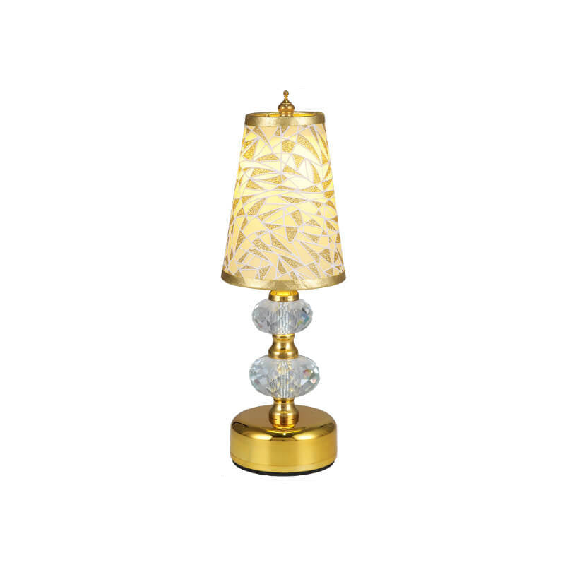 Fabric Crystal Table Lamp