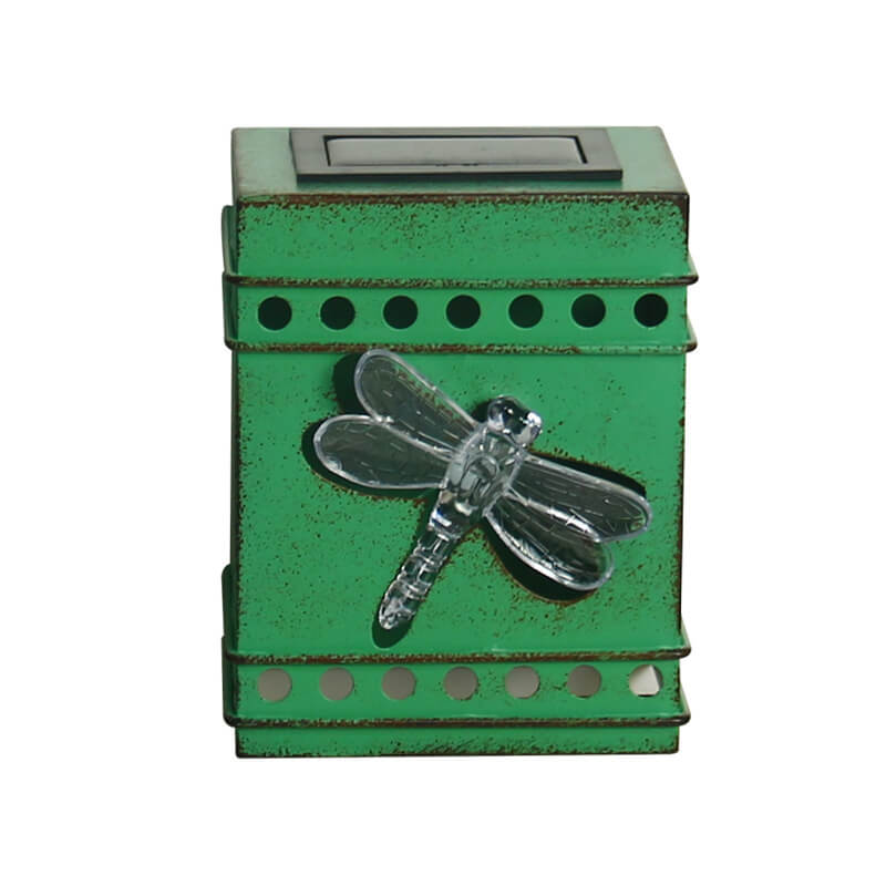 Square Box Aged Iron Outdoor Light
