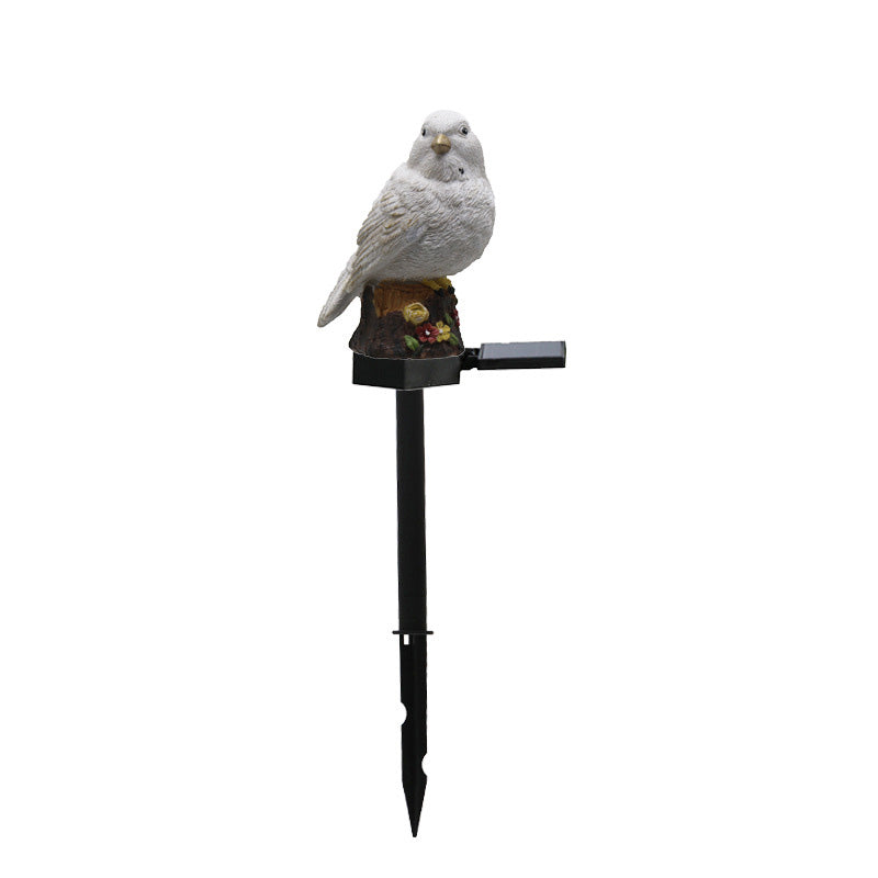 Resin Birdie Lawn Insert Outdoor Light