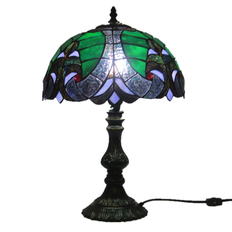 Stained Glass Dome Aolly Table Lamp