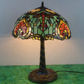 Flower Decor Stained Glass 2-Light Table Lamp