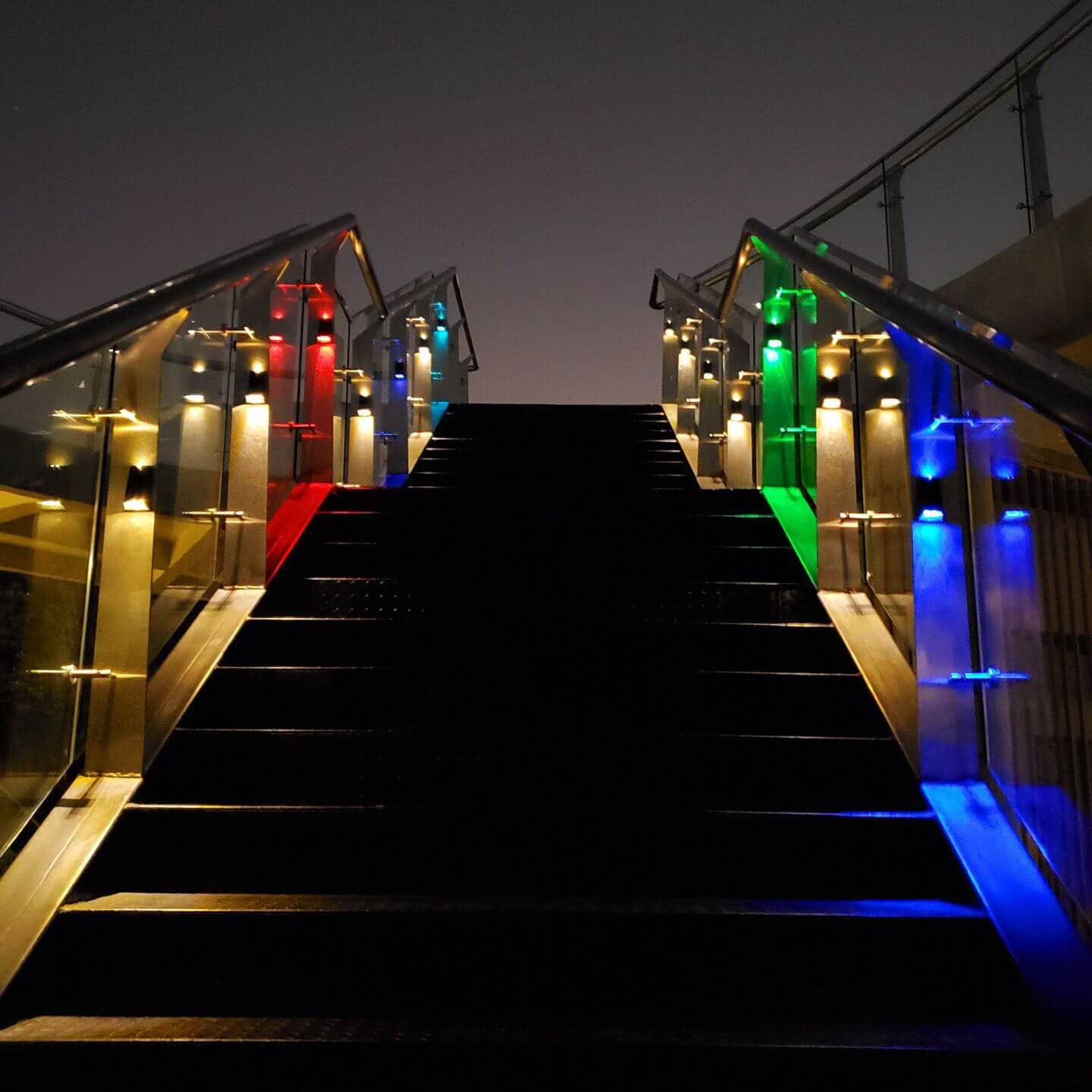 Trapezoid RGB Patio Outdoor Light