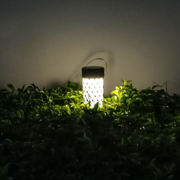 ABS Weaving Cylindrical Cage Outdoor Light