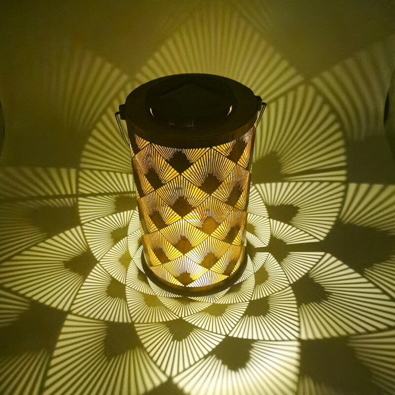 Solar Iron Cylinder Decorative Outdoor Light