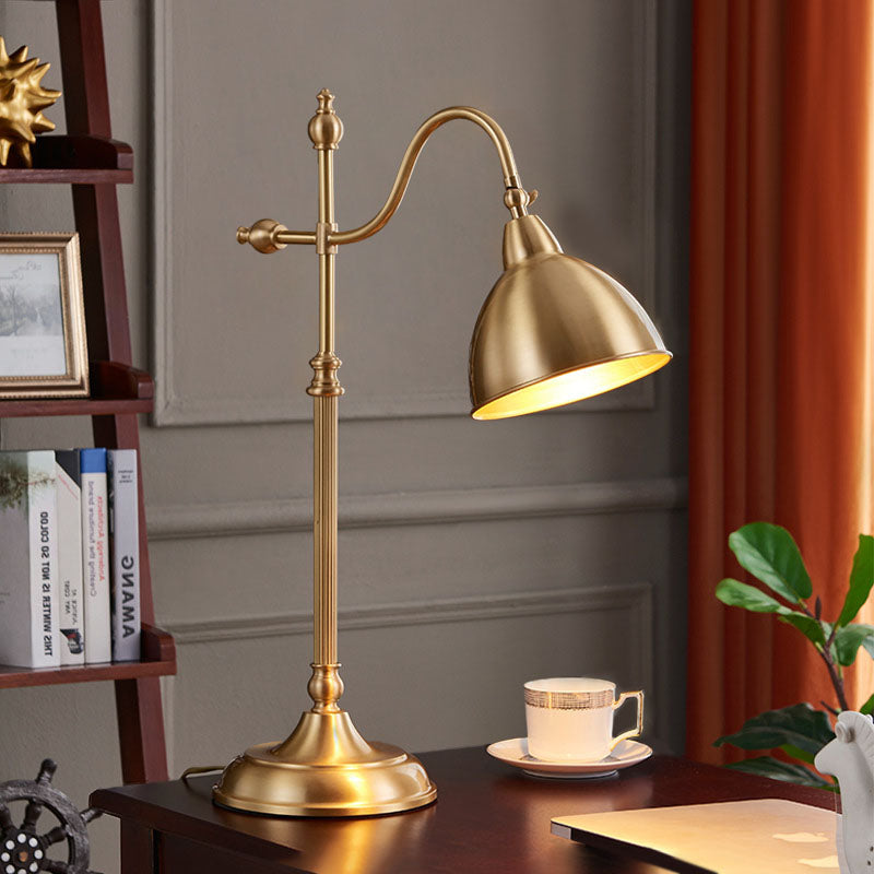 Arch Semi-Circular Full Copper Table Lamp