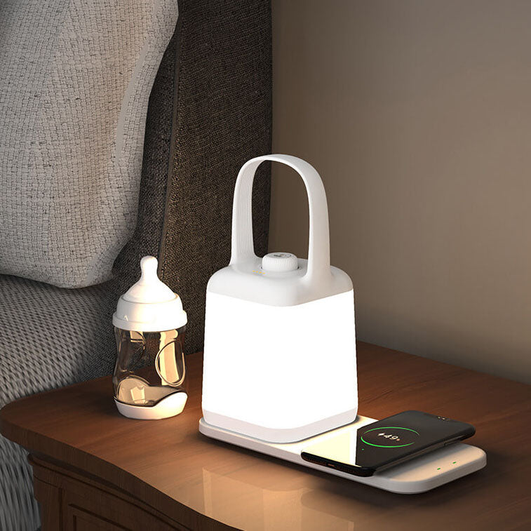 Square Jar Portable ABS Table Lamp