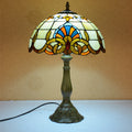 Umbrella Alloy Stained Glass Table Lamp
