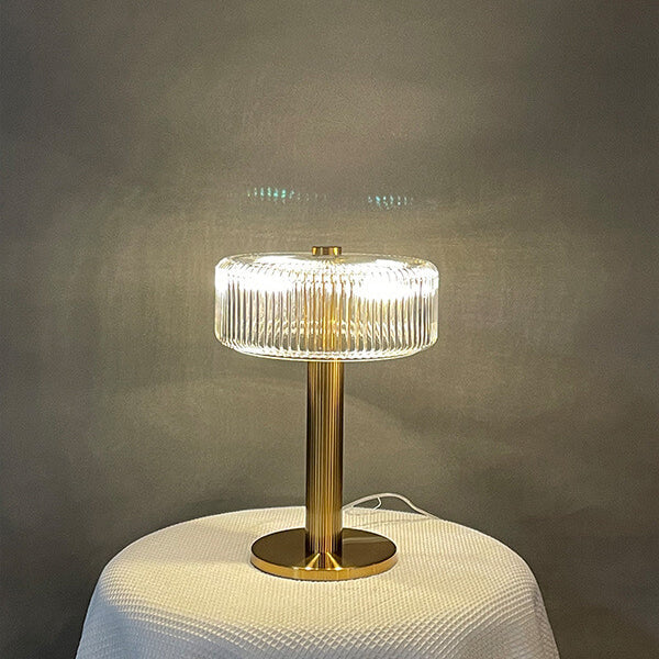 Cylinder Glass Decorative Table Lamp