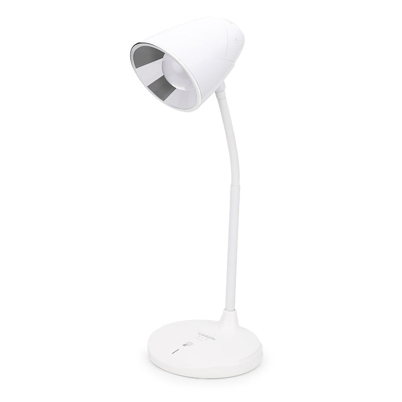 Multifunctional White Cone Rechargeable Table Lamp