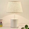 Farmhouse Fabric Metal Conic Table Lamp