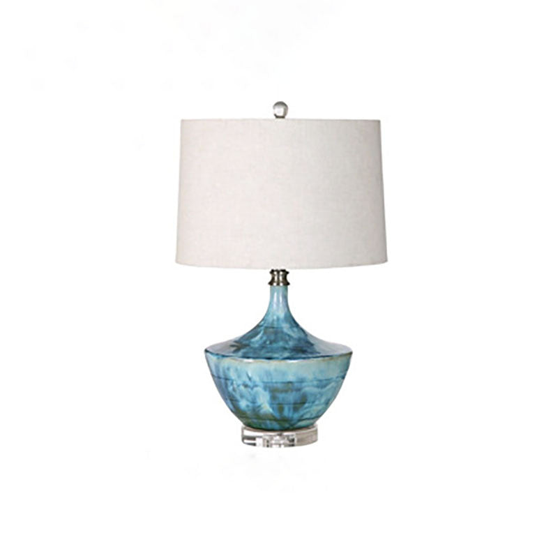 Fabric Ceramic Jar Study Table Lamp