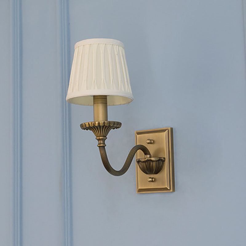 Cylinder Candelabra Curved Rod Wall Lamp