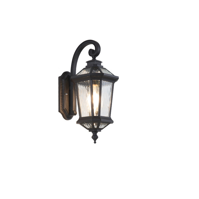 Aluminum Glass Octagon Cylinder Outdoor Light