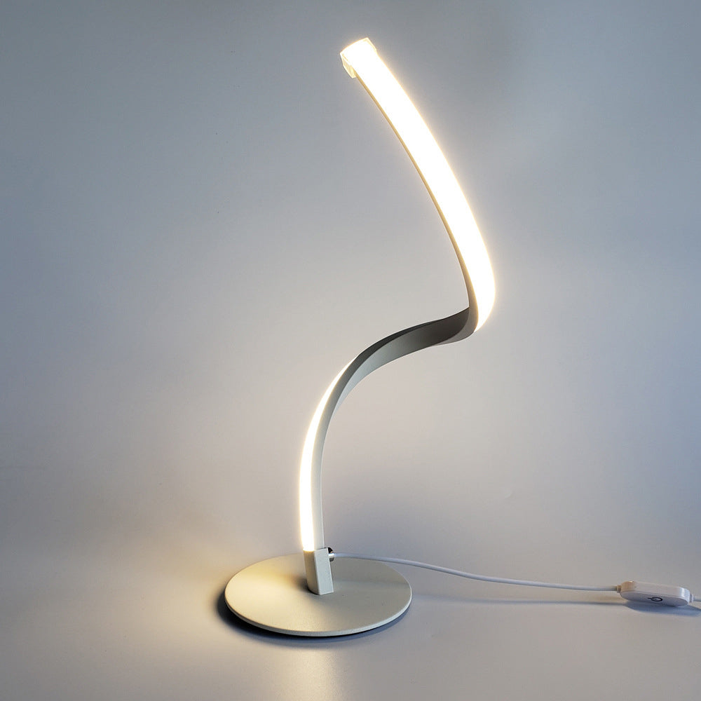Iron Aluminum PVC Line Table Lamp