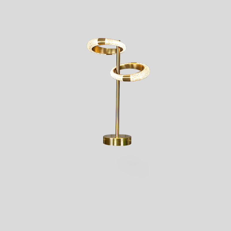 Circle Electroplated Iron Bedroom Table Lamp