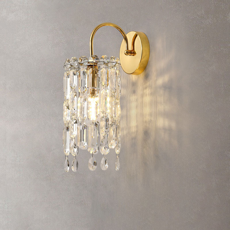 Gold Finish Frame Dazzling Wall Lamp