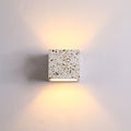 Square Terrazzo Bedroom Wall Lamp