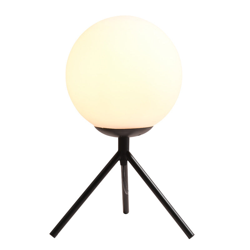 Iron Glass Ball Bracket Table Lamp