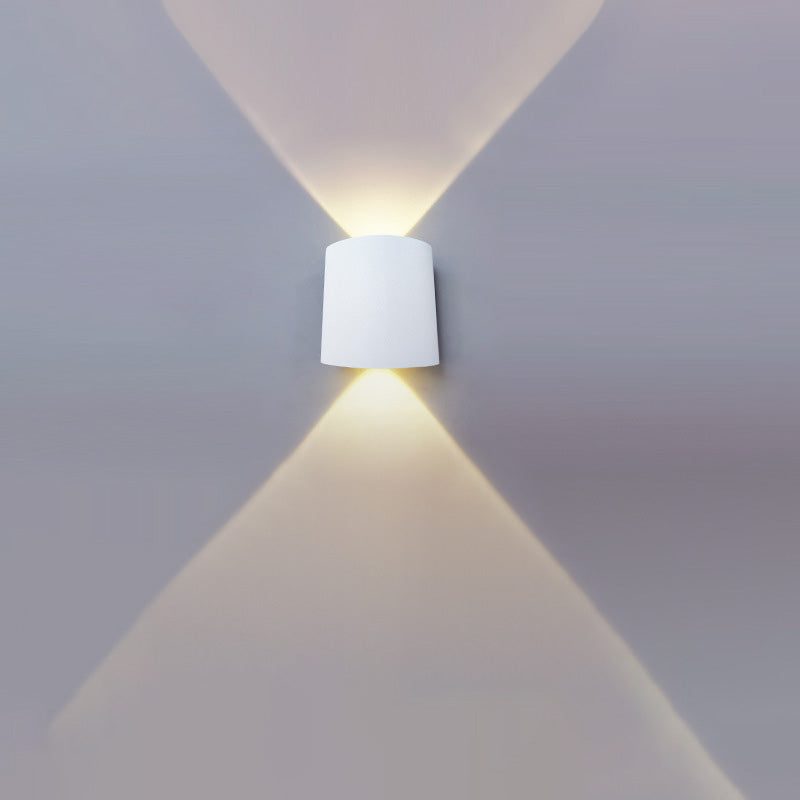 Cylinder Rectangular Aluminium Iron Outdoor Light