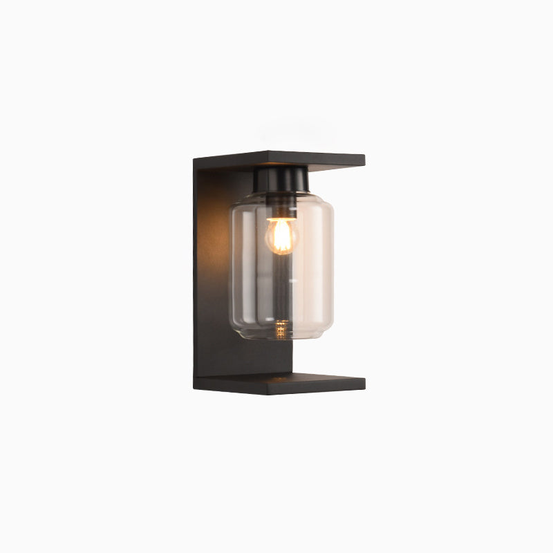 Stainless Steel Cylinder Glass Outdoor Light