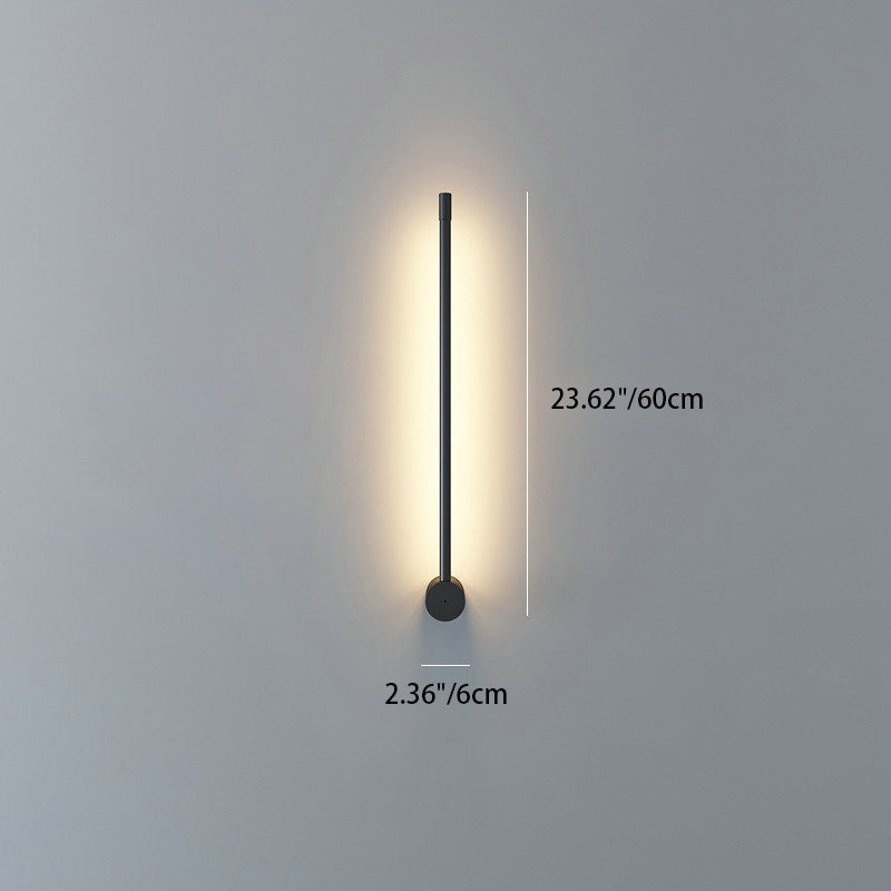 Aluminum Straigh Line Living Wall Lamp