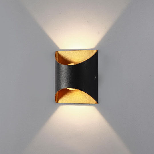 Solid Color Aluminum Square Outdoor Light