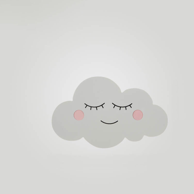 Clouds Iron Emoji Kids Wall Lamp
