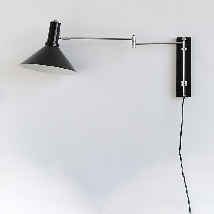 Cone Iron Swing Arm Wall Lamp