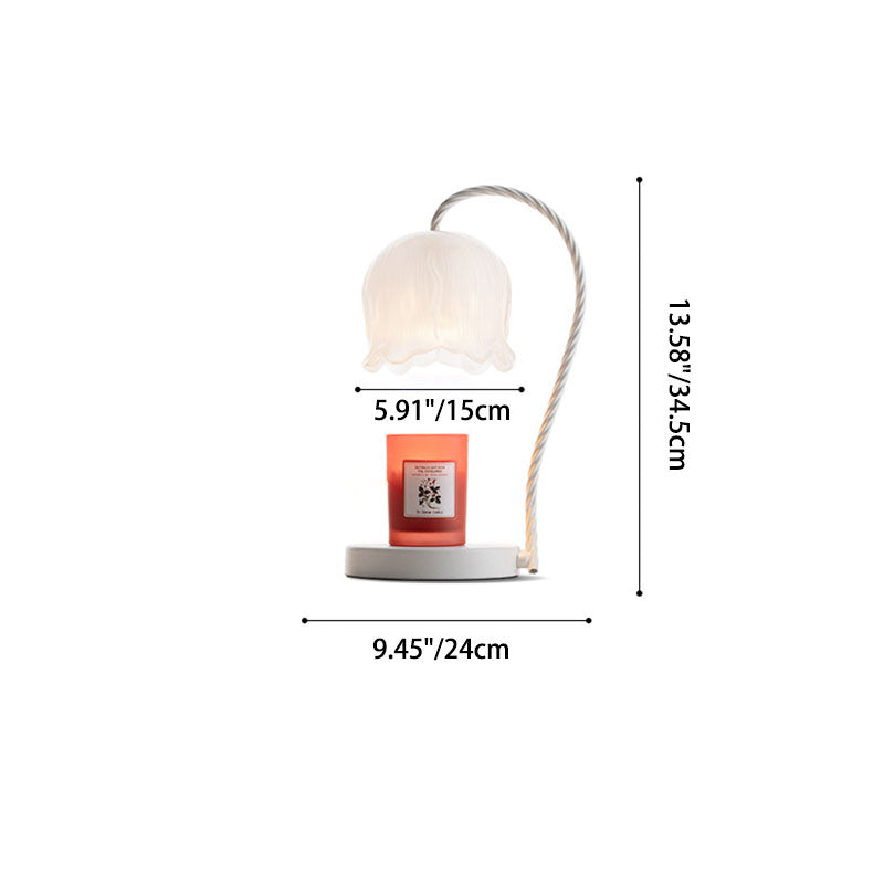 Bellflower Iron Glass Aromatherapy Table Lamp