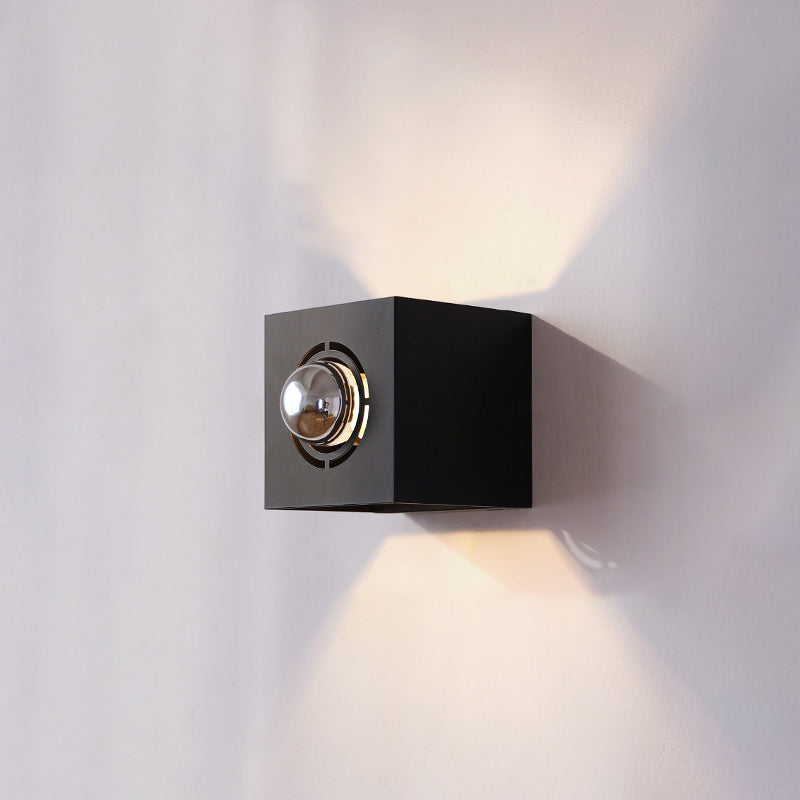 Square Iron Living Room Wall Lamp