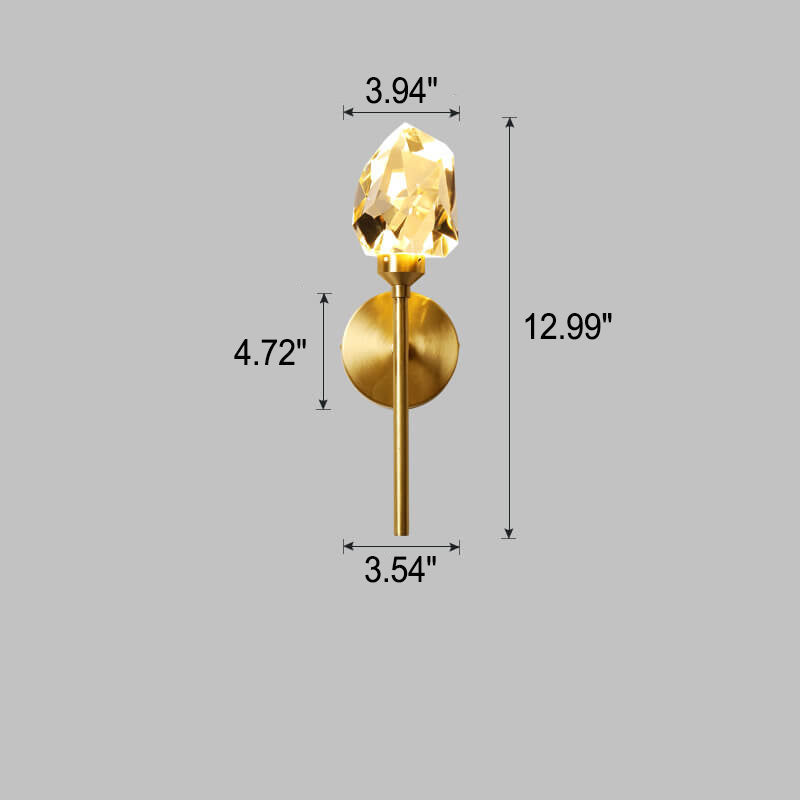 Full Copper Crystal Scepter Wall Lamp