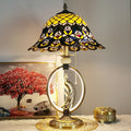 Copper Glass Dome Round Table Lamp